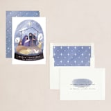 "Nativity Snow Globe" - Holiday Cards in Night by Grae - Assembled