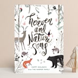 "Woodland Christmas" - Holiday Cards in Warm Cinnamon by Eve Schultz - Front