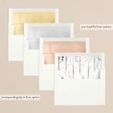 "Woodland Christmas" - Holiday Cards in Warm Cinnamon by Eve Schultz - Envelope Liners