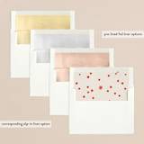 "Leaves and berries" - Holiday Cards in Cranberry by Anastasia Makarova - Envelope Liners