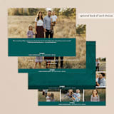 "Elegant Evergreen" - Holiday Cards in Evergreen by Hooray Creative - Back of Card