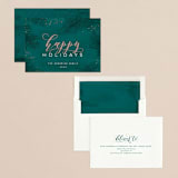 "Elegant Evergreen" - Holiday Cards in Evergreen by Hooray Creative - Assembled
