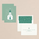 "O Come Let Us Adore Him" - Holiday Cards in Pine by Laura Mitchell - Assembled