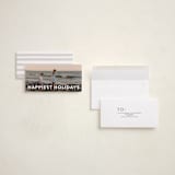 "Gilded" - Tall Holiday Cards in Cotton by Angela Thompson - Assembled