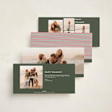 "Alpine" - Tall Holiday Cards in Snow by Jackie Crawford - Back of Card Options
