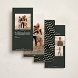 "A Merry Christmas" - Tall Holiday Cards in Snow by Pixel and Hank - Back of Card Options