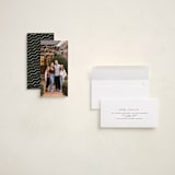 "A Merry Christmas" - Tall Holiday Cards in Snow by Pixel and Hank - Assembled