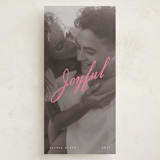 "Gallatin" - Tall Holiday Cards in Rose by Jennifer Lew - Front