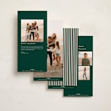 "Elongated" - Holiday Cards in Spruce by Ekko Studio - Back Designs