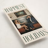 "Elongated" - Holiday Cards in Spruce by Ekko Studio - Detail