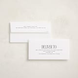"Elongated" - Tall Holiday Cards in Licorice by Ekko Studio - FREE Recipient Addressing
