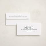 "Elongated" - Holiday Cards in Spruce by Ekko Studio - Envelope Addressing