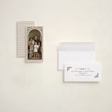 "Holly Ribbon Archway" - Holiday Cards in Latte by Becky Nimoy - Assembled