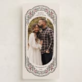 "Jolly" - Tall Holiday Cards in Marshmallow by Pati Cascino - Front
