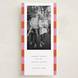 "Modern Cheer" - Tall Holiday Cards in Sorbet by Chryssi Tsoupanarias - Front
