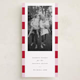"Modern Cheer" - Holiday Cards in Candy Cane by Chryssi Tsoupanarias - Front