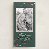 "Polka Corner" - Holiday Cards in Evergreen by Angela Garrick - Front