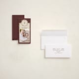 "Wreath Frame" - Holiday Cards in Fig by Robert and Stella - Assembled