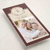 "Wreath Frame" - Holiday Cards in Fig by Robert and Stella - Detail