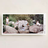 "Double Wide" - Tall Holiday Cards in Snow by Pink House Press - Front
