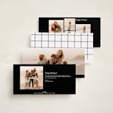 "Double Wide" - Tall Holiday Cards in Snow by Pink House Press - Back of Card Options