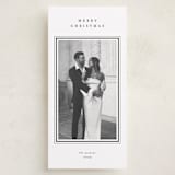 "Elegant frame" - Tall Holiday Cards in Night Sky by Stacey Meacham - Front