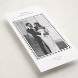 "Elegant frame" - Tall Holiday Cards in Night Sky by Stacey Meacham - Detail