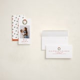 "Merry Monogram" - Tall Holiday Cards in Winter Whispers by Cass Loh - Assembled