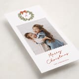 "Merry Monogram" - Tall Holiday Cards in Winter Whispers by Cass Loh - Detail