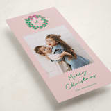 "Merry Monogram" - Holiday Cards in Strawberry Sprig by Cass Loh - Detail