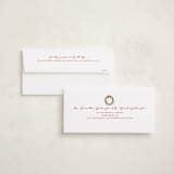 "Merry Monogram" - Tall Holiday Cards in Winter Whispers by Cass Loh - FREE Recipient Addressing