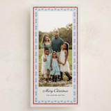 "Blockprint" - Holiday Cards in Frost by Lottie Aldarwish - Front