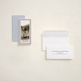 "Blockprint" - Holiday Cards in Frost by Lottie Aldarwish - Assembled