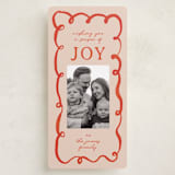 "Swirly" - Tall Holiday Cards in Sugar Cookie by Sierra Lee - Front