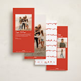 "Swirly" - Tall Holiday Cards in Sugar Cookie by Sierra Lee - Back of Card Options