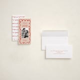 "Swirly" - Tall Holiday Cards in Sugar Cookie by Sierra Lee - Assembled
