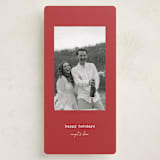 "typed" - Tall Holiday Cards in Cardinal by Kristen Knechtel - Front