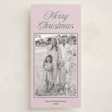 "prep" - Tall Holiday Cards in Petal by Annie Shapiro - Front