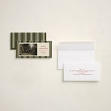 "Antique Stripes" - Holiday Cards in Pine by Robert and Stella - Fully Customized