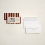 "Antique Stripes" - Holiday Cards in Fig by Robert and Stella - Assembled