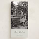 "sentimental" - Tall Holiday Cards in Mint by Sara Hicks Malone - Front