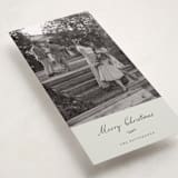 "sentimental" - Tall Holiday Cards in Mint by Sara Hicks Malone - Detail
