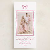 "Ribbon & Ruffles" - Holiday Cards in Peppermint by Cass Loh - Front