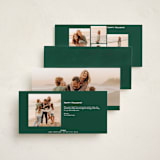 "Minimal Frame" - Holiday Cards in Balsam by Ekko Studio - Back Designs