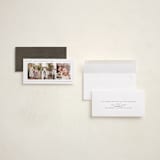 "Minimal Frame" - Tall Holiday Cards in Pinecone by Ekko Studio - Assembled