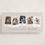 "Merriest Momements" - Tall Holiday Cards in Linen by Meggy Masters - Front