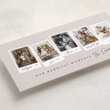 "Merriest Momements" - Tall Holiday Cards in Linen by Meggy Masters - Detail