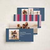 "Inner Joy" - Holiday Cards in Marine by Lauren Chism - Back of Card Options