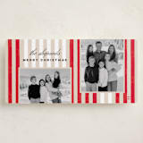"Vintage Stripes" - Holiday Cards in Candy Cane by Stacey Day - Front