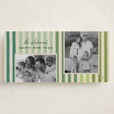 "Vintage Stripes" - Holiday Cards in Mint by Stacey Day - Front